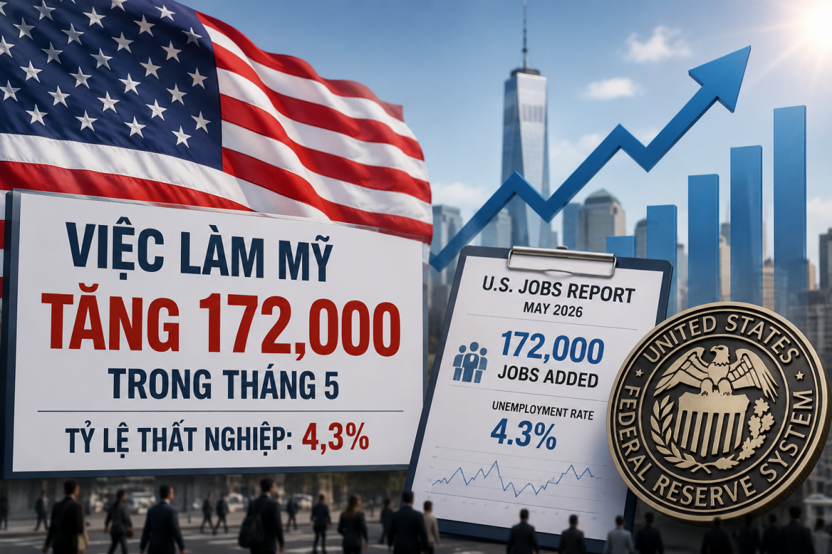 Việc làm Mỹ vượt dự báo, Fed chưa vội giảm lãi suất