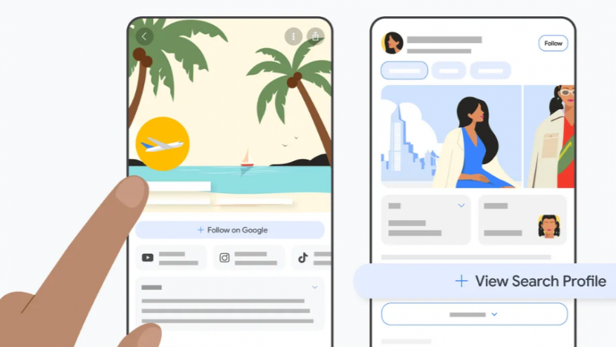 Search Profiles được thiết kế như một trang hồ sơ dành cho các nhà sáng tạo nội dung và đơn vị xuất bản