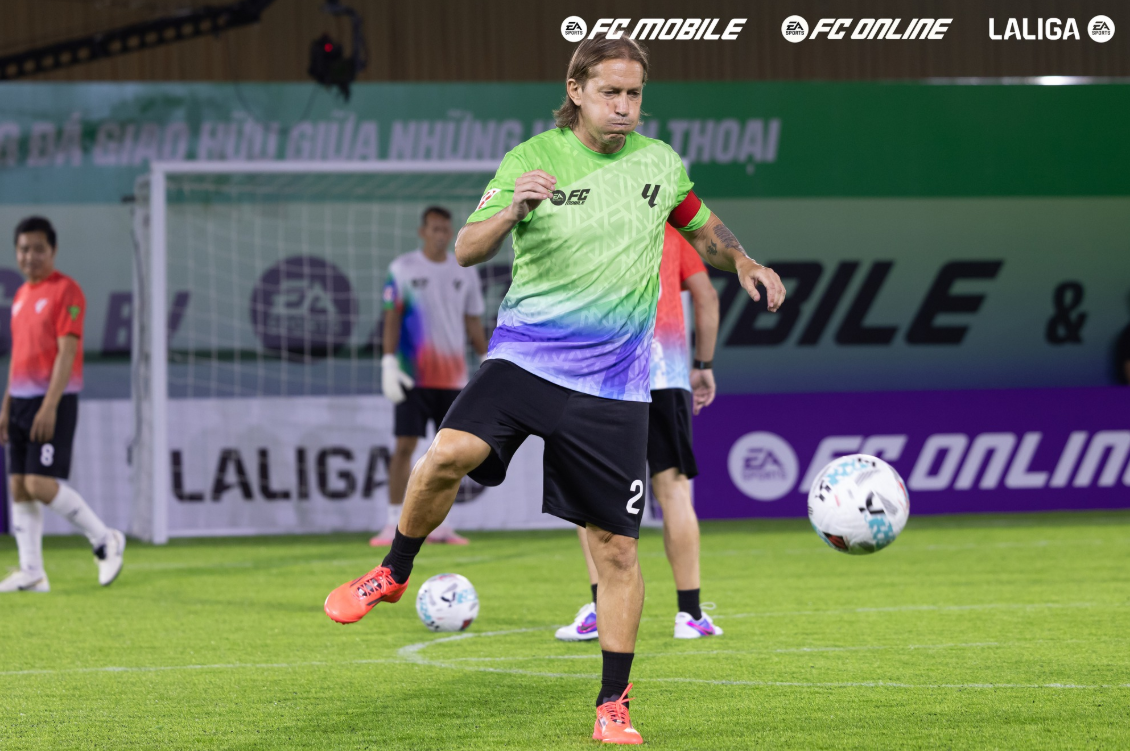 Cựu cầu thủ Michel Salgado tại Legend Match 2026. Ảnh: Garena Cựu cầu thủ Michel Salgado tại Legend Match 2026. Ảnh: Garena