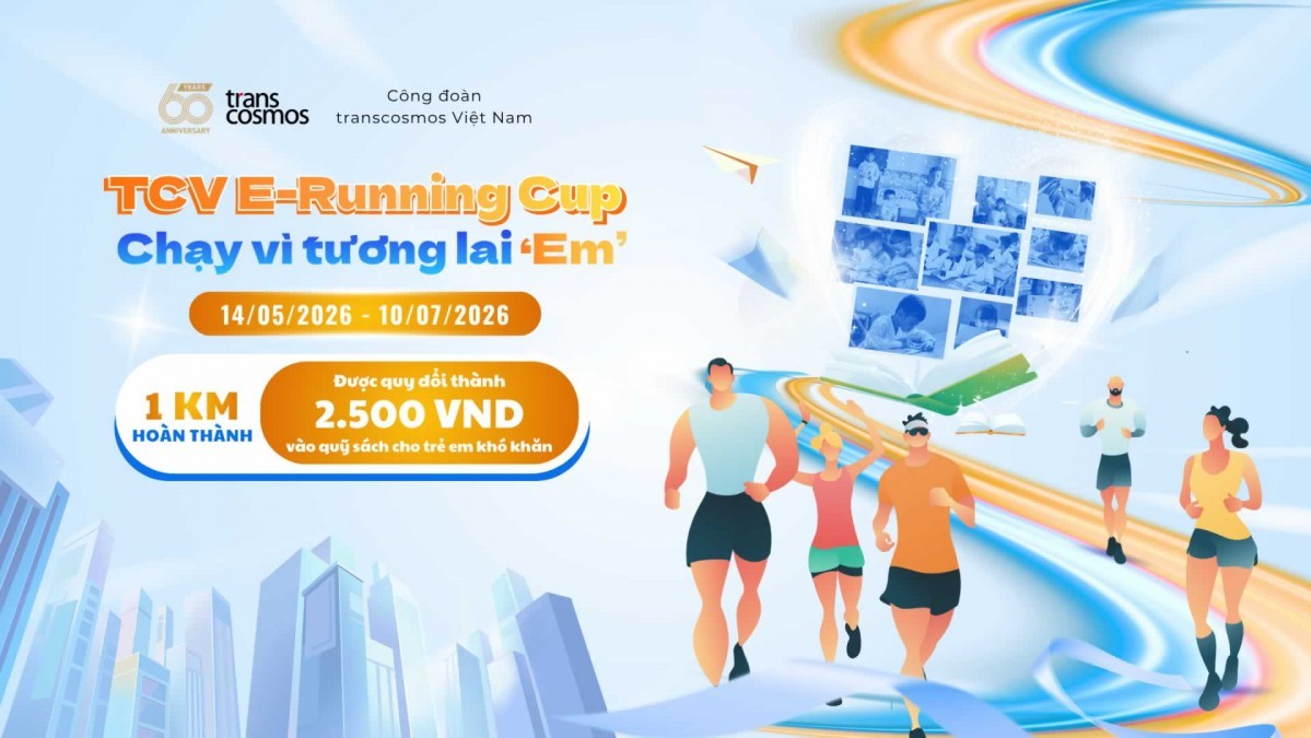 transcosmos Việt Nam trở lại với TCV E-Running Cup mùa 3, hướng đến hỗ trợ giáo dục trẻ em