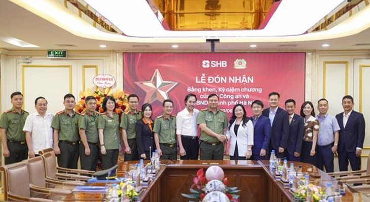 SHB nhận bằng khen Bộ Công an về bảo vệ an ninh Tổ quốc