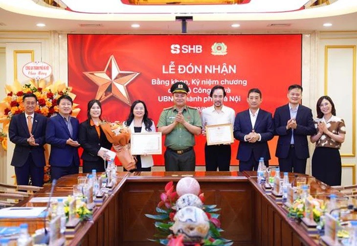 SHB nhận bằng khen Bộ Công an về bảo vệ an ninh Tổ quốc
