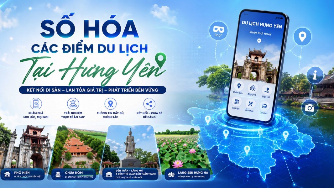 Hưng Yên triển khai chuyển đổi số văn hóa đến năm 2030 tầm nhìn 2045