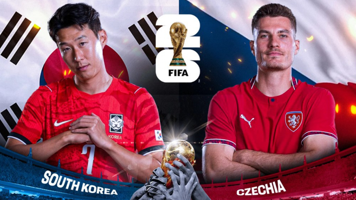 Cuộc đối đầu giữa Hàn Quốc và CH Séc là trận đấu thứ hai tại World Cup 2026 Cuộc đối đầu giữa Hàn Quốc và CH Séc là trận đấu thứ hai tại World Cup 2026