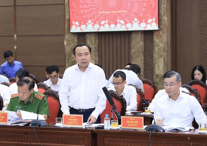Bộ trưởng Bộ KH&CN Vũ Hải Quân phát biểu 