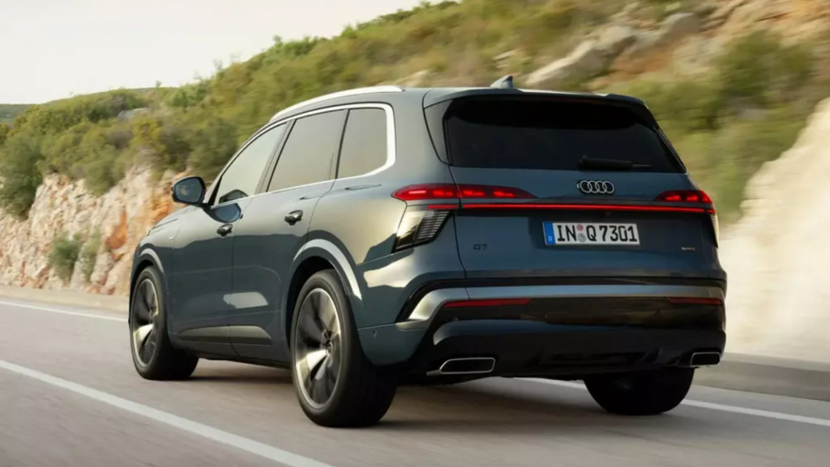 Thiết kế của Audi Q7 2026 theo góc nhìn từ phía sau