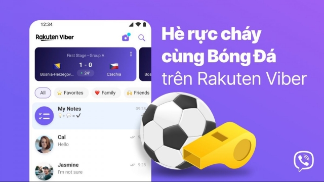 Hoà nhịp bóng đá cùng Rakuten Viber