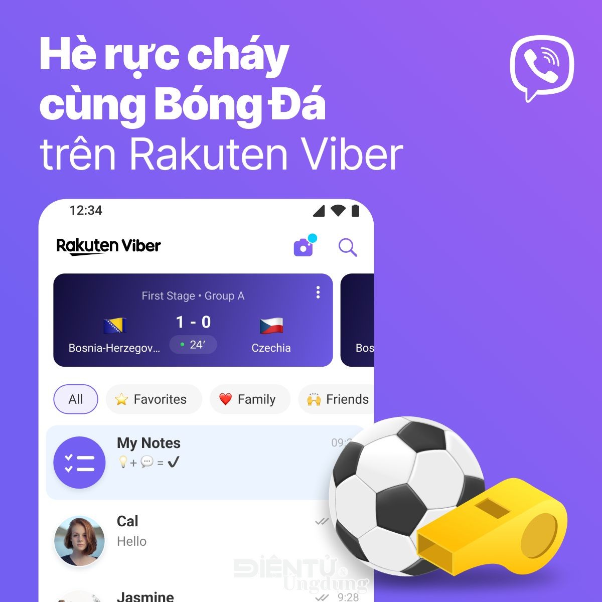 Hoà nhịp bóng đá cùng Rakuten Viber