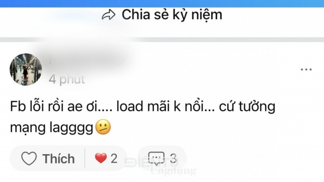 Nhiều người phản ánh Facebook, Messenger, Instagram bị lỗi tối 12/6