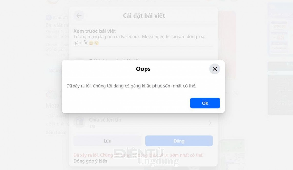 Meta thừa nhận sự cố Facebook, Messenger, Instagram và cam kết sớm khắc phục Meta thừa nhận sự cố Facebook, Messenger, Instagram và cam kết sớm khắc phục