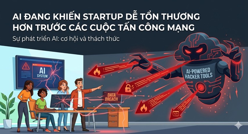AI đang khiến startup dễ tổn thương hơn trước các cuộc tấn công mạng