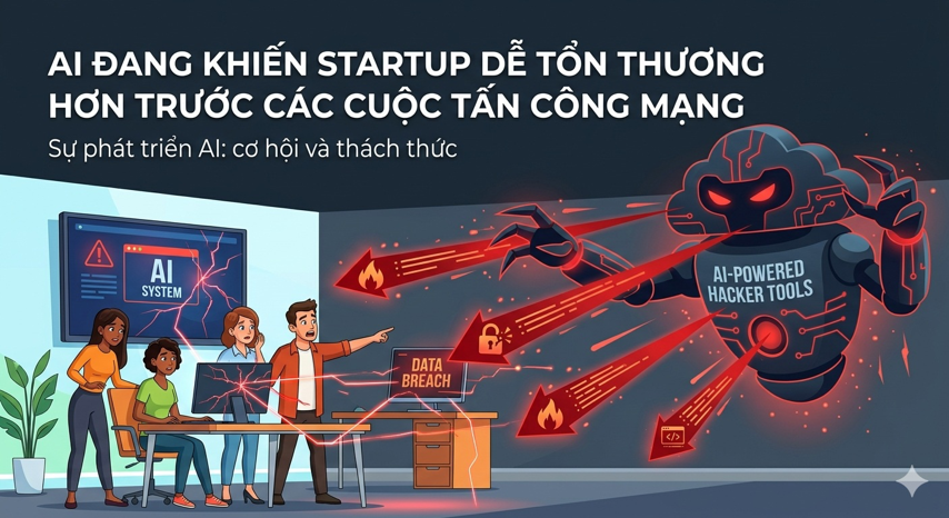 AI đang khiến startup dễ tổn thương hơn trước các cuộc tấn công mạng