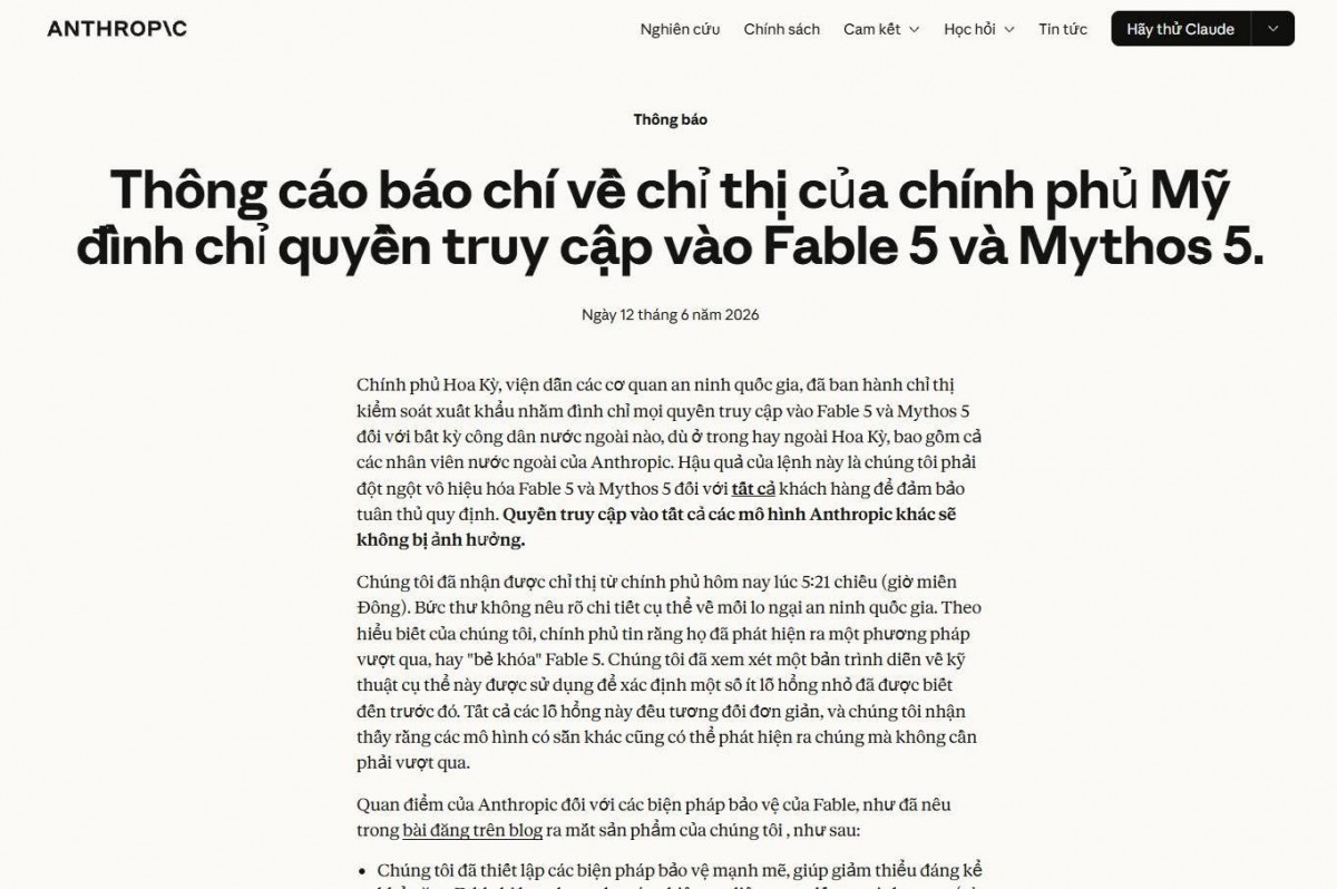 Thông cáo báo chí của Fable 5 và Mythos 5 Thông cáo báo chí của Fable 5 và Mythos 5