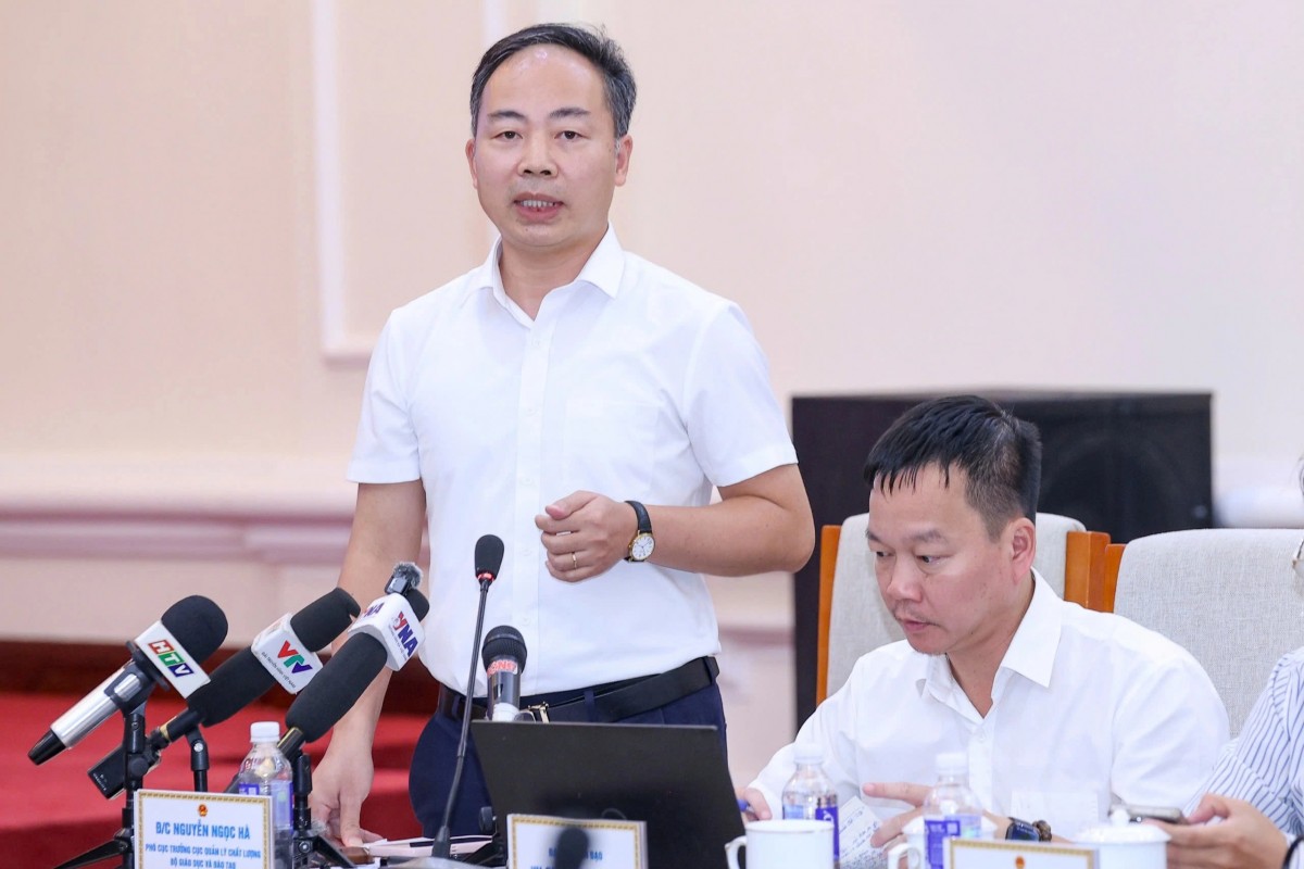 GS.TS Nguyễn Ngọc Hà, Phó Cục trưởng Cục Quản lý chất lượng, Trưởng Ban đề thi tốt nghiệp THPT năm 2026.