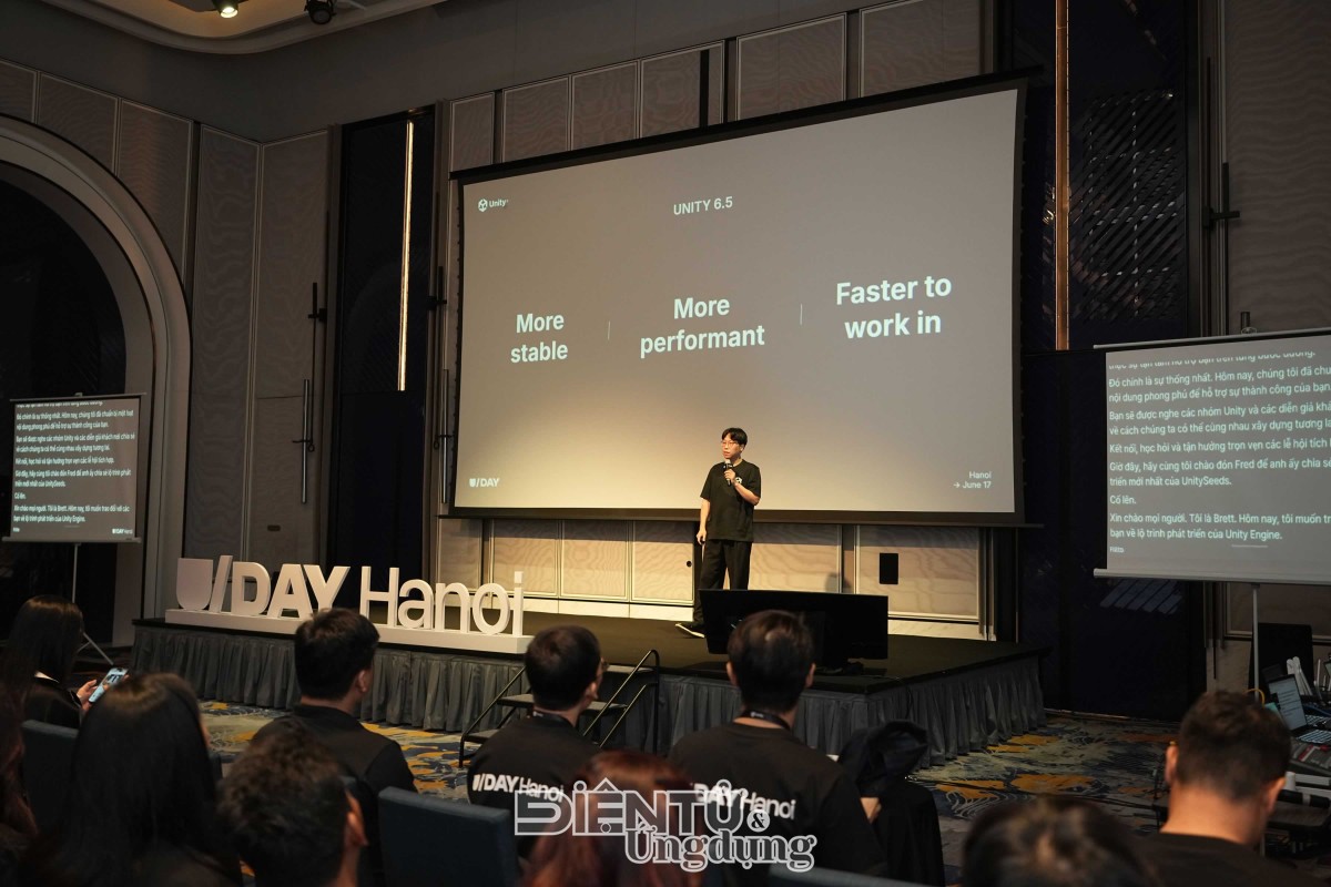 Các chuyên gia từ Unity chia sẻ về lộ trình phát triển mới nhất của Unity Engine tại sự kiện U_Day Hanoi 2026 Các chuyên gia từ Unity chia sẻ về lộ trình phát triển mới nhất của Unity Engine tại sự kiện U_Day Hanoi 2026