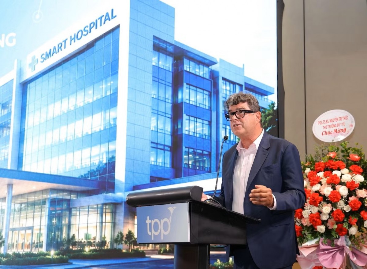 Ông Frank Hester OBE, Nhà sáng lập và Chủ tịch TPP - doanh nghiệp công nghệ y tế hàng đầu của Vương quốc Anh. Ông Frank Hester OBE, Nhà sáng lập và Chủ tịch TPP - doanh nghiệp công nghệ y tế hàng đầu của Vương quốc Anh.