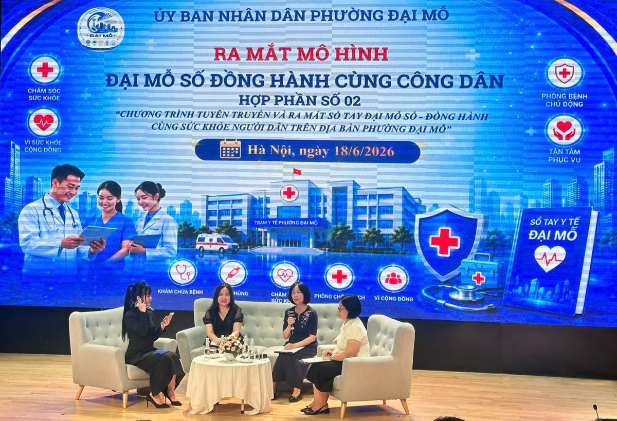 Phường Đại Mỗ ra mắt 'Sổ tay y tế số', hỗ trợ người dân đăng ký khám sức khỏe trực tuyến Phường Đại Mỗ ra mắt 'Sổ tay y tế số', hỗ trợ người dân đăng ký khám sức khỏe trực tuyến