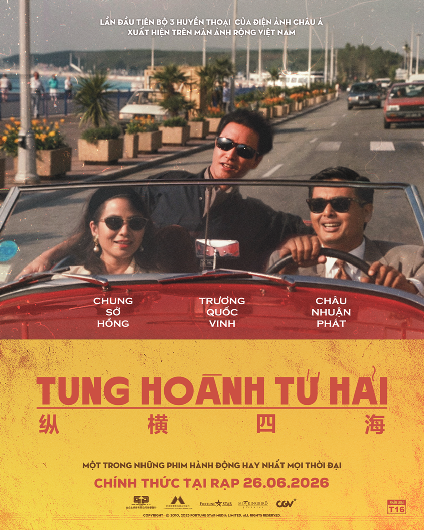 Siêu phẩm kinh điển 'Tung Hoành Tứ Hải' tái xuất màn ảnh rộng Việt Nam