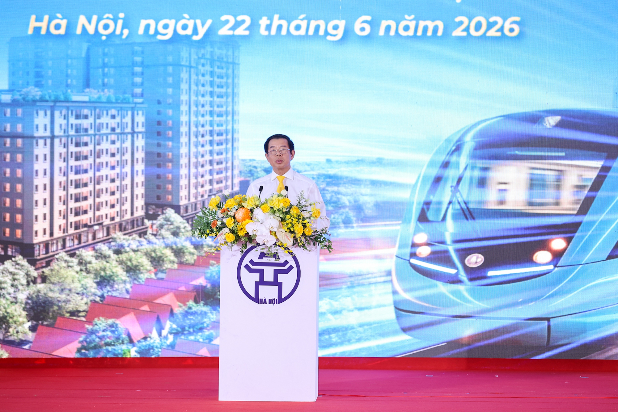 Thủ tướng dự lễ khởi công 5 tuyến đường sắt, 3 dự án nhà ở cho thuê tại Hà Nội với tổng vốn hơn 1,3 triệu tỷ đồng- Ảnh 8.