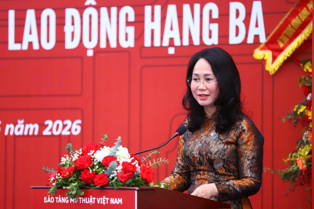Bảo tàng Mỹ thuật Việt Nam đón nhận Huân chương Lao động hạng Ba nhân kỷ niệm 60 năm thành lập