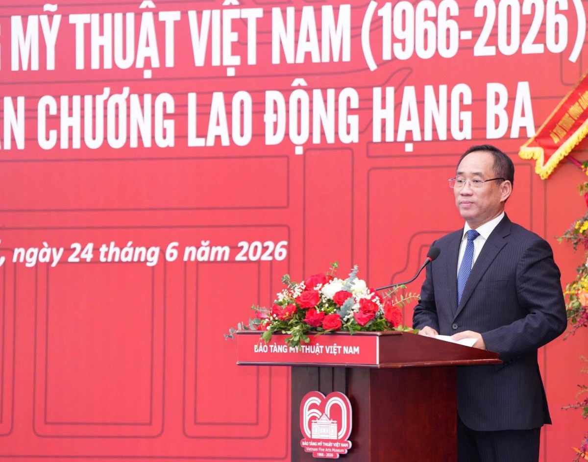 Bảo tàng Mỹ thuật Việt Nam đón nhận Huân chương Lao động hạng Ba nhân kỷ niệm 60 năm thành lập
