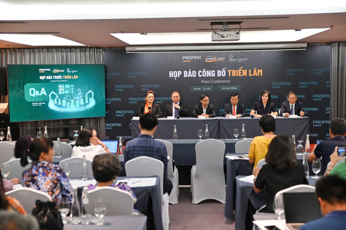 ProPak Hanoi 2026 định hình tương lai ngành sản xuất phía Bắc