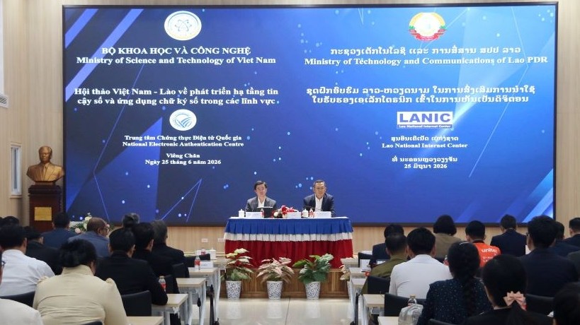 Thúc đẩy hợp tác Việt Nam - Lào về phát triển hạ tầng tin cậy số và ứng dụng chữ ký số