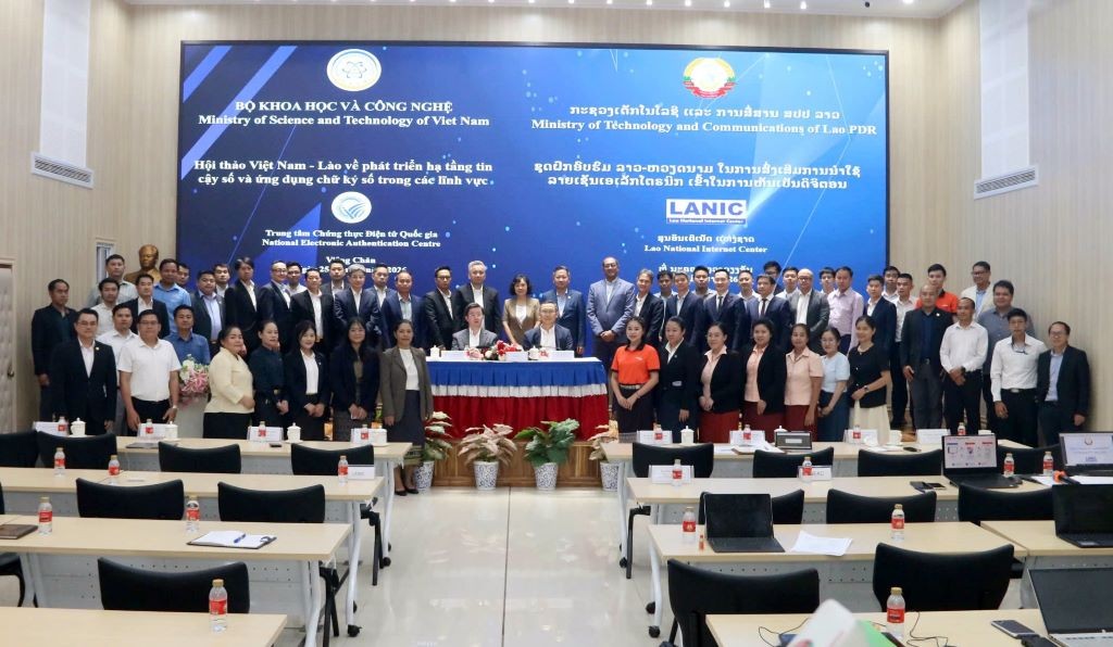 Thúc đẩy hợp tác Việt Nam - Lào về phát triển hạ tầng tin cậy số và ứng dụng chữ ký số