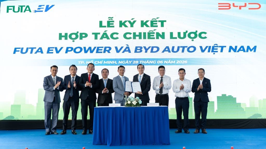 BYD Việt Nam ký hợp tác chiến lược với FUTA EV Power về trạm sạc