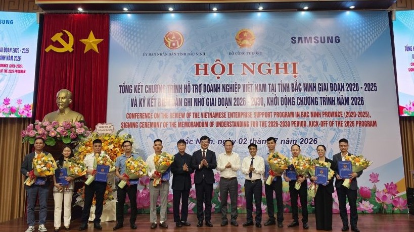 Bắc Ninh tổng kết 5 năm hỗ trợ doanh nghiệp, ký kết hợp tác mới với Samsung
