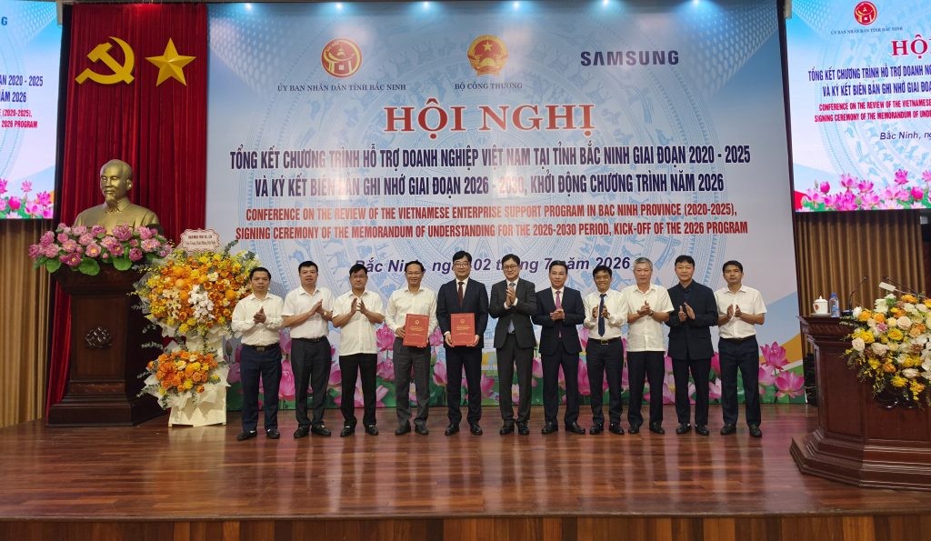 UBND tỉnh Bắc Ninh và Samsung Việt Nam ký kết Biên bản ghi nhớ hợp tác giai đoạn 2026–2030