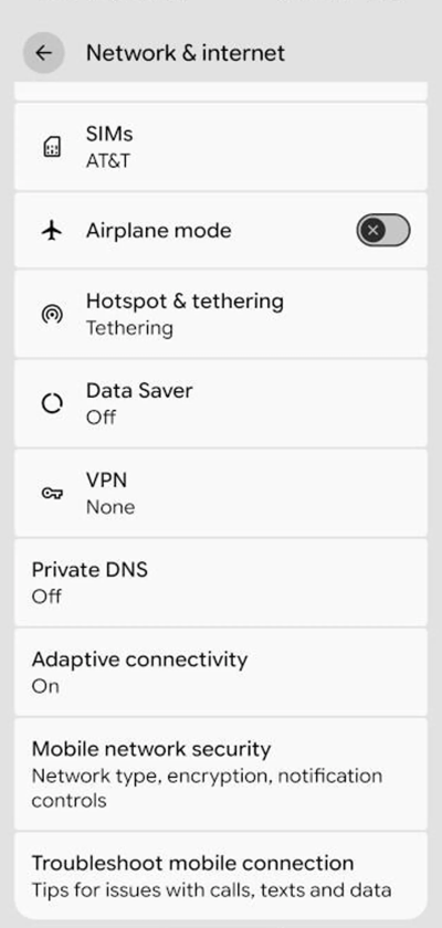 Hướng dẫn bật tính năng Network notifications trên Android 17 Hướng dẫn bật tính năng Network notifications trên Android 17