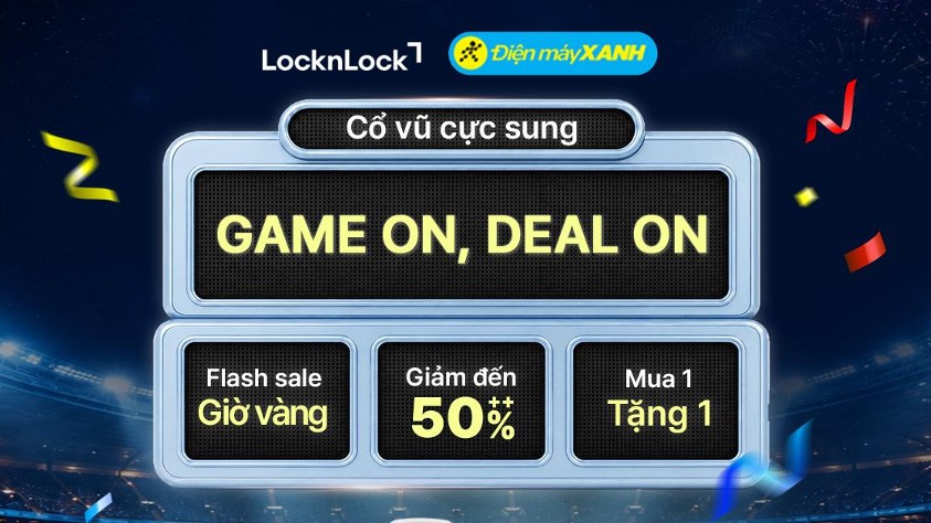 LocknLock triển khai chương trình ưu đãi đến 50%+++ cho hơn 200 sản phẩm tại Điện Máy Xanh