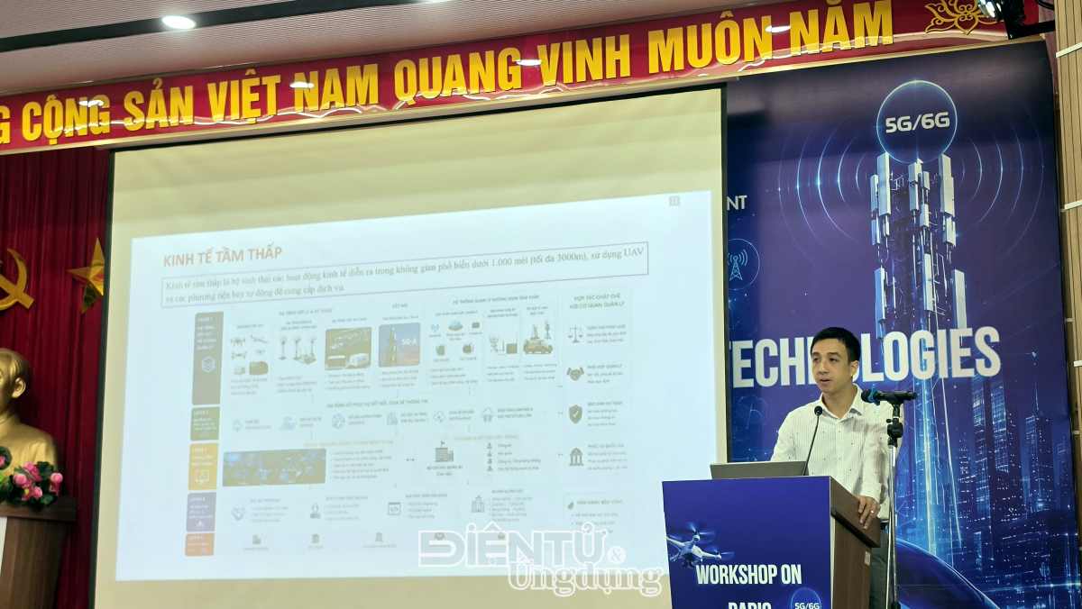 Ông Vũ Đức Nghĩa, đại diện Trung tâm Vô tuyến băng rộng thuộc Tổng công ty Công nghiệp Công nghệ cao Viettel