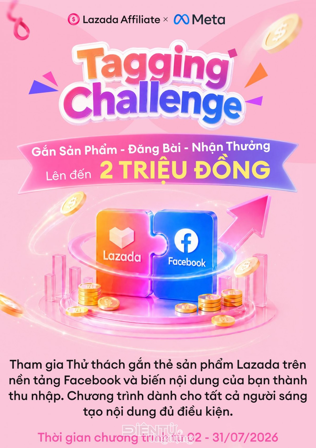 Lazada gia nhập chương trình đối tác tiếp thị liên kết của Meta Lazada gia nhập chương trình đối tác tiếp thị liên kết của Meta