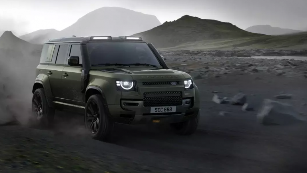 Land Rover Defender 2027 phiên bản Vertex với ngoại hình hầm hố. Ảnh: Land Rover.
