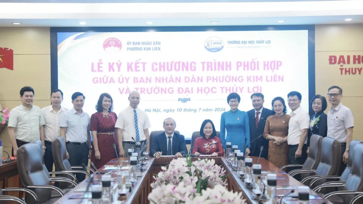 Phường Kim Liên bắt tay Đại học Thủy Lợi mở rộng không gian chuyển đổi số