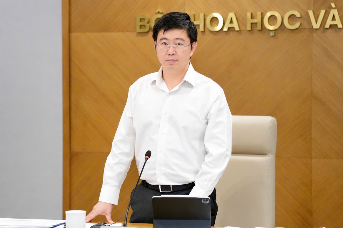 Thứ trưởng Bùi Hoàng Phương chủ trì Hội nghị. (Ảnh: Bộ 