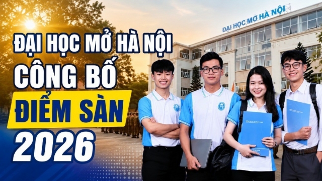 Điểm sàn Đại học Mở Hà Nội 2026 từ 17 đến 20 điểm, thêm ngành Kỹ thuật máy tính