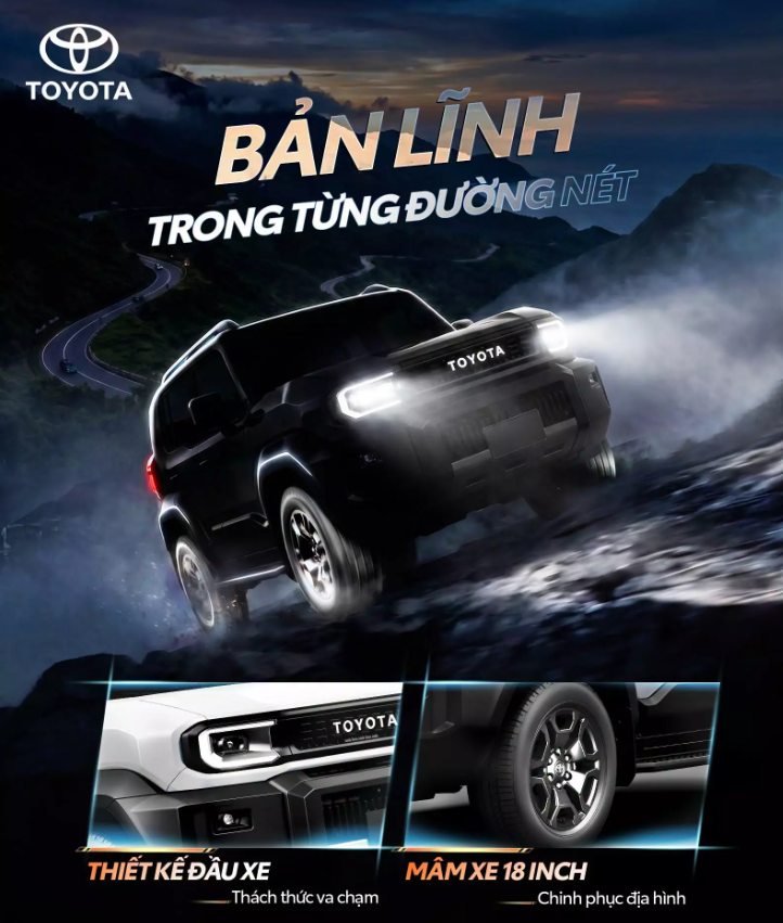 Hình ảnh về Toyota Land Cruiser FJ được Toyota Việt Nam đăng tải trên fanpage chính thức. Ảnh: Toyota.