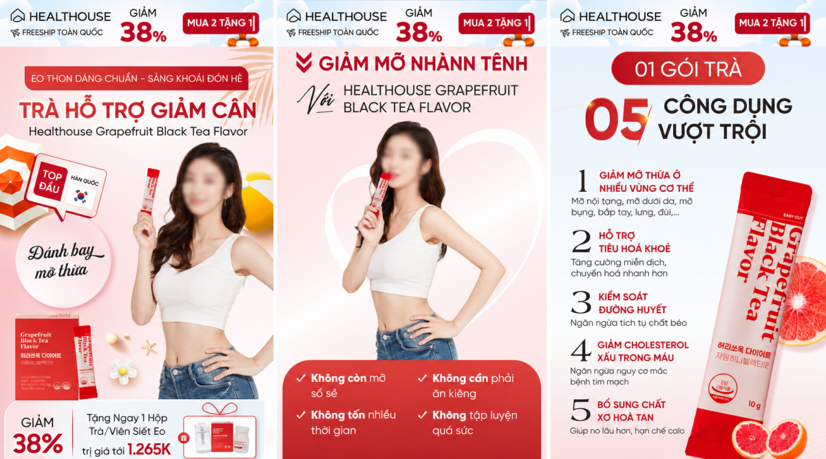 Nhiều dấu hiệu cần làm rõ từ quảng cáo sản phẩm làm đẹp của OME Cosmetic với hình ảnh người nổi tiếng
