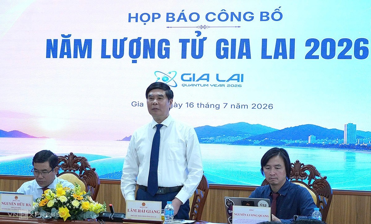 Ông Lâm Hải Giang, Phó chủ tịch UBND tỉnh Gia Lai phát biểu tại họp báo (Ảnh: vnexpress.net) Ông Lâm Hải Giang, Phó chủ tịch UBND tỉnh Gia Lai phát biểu tại họp báo (Ảnh: vnexpress.net)