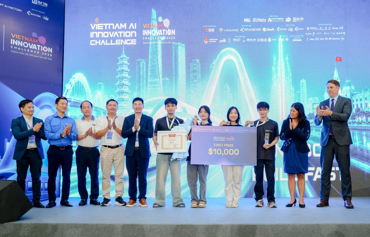 Các giải pháp AI ứng dụng thực tiễn được vinh danh tại VAIC 2026 Các giải pháp AI ứng dụng thực tiễn được vinh danh tại VAIC 2026