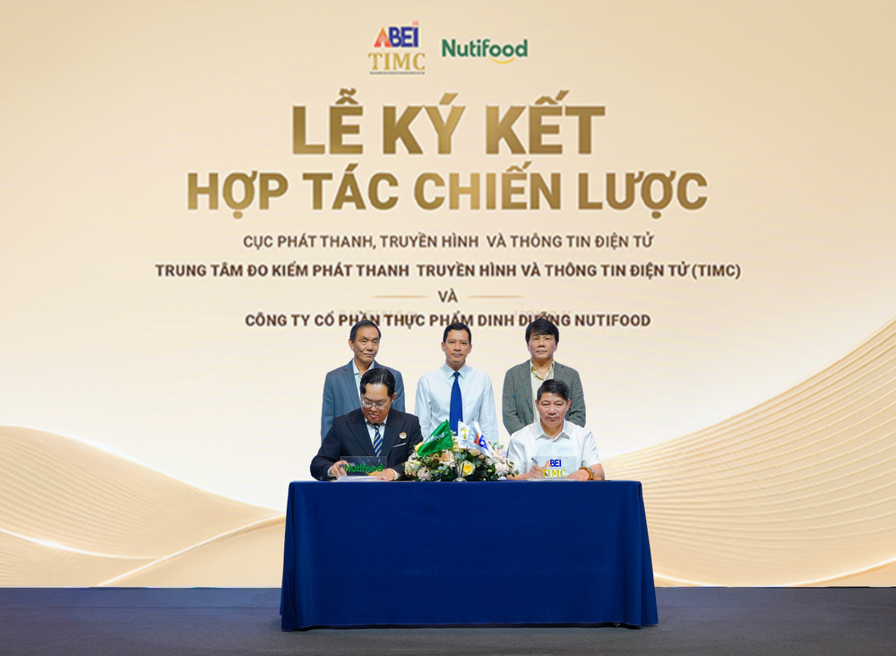 Lễ ký kết hợp tác đào tạo nhân lực số giữa Nutifood và Trung tâm Đo kiểm  Meta description/Sapo: Nutifood và Trung tâm Đo kiểm Phát thanh, Truyền hình và Thông tin điện