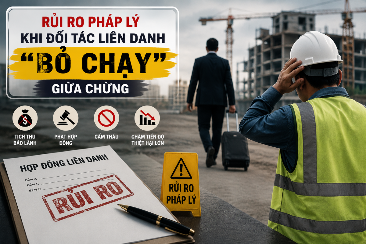 Rủi ro pháp lý khi đối tác liên danh bỏ cuộc giữa chừng