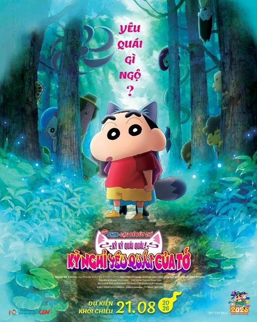 Shin - Cậu bé bút chì trở lại với chuyến phiêu lưu vào thế giới yêu quái trong phim điện ảnh mới
