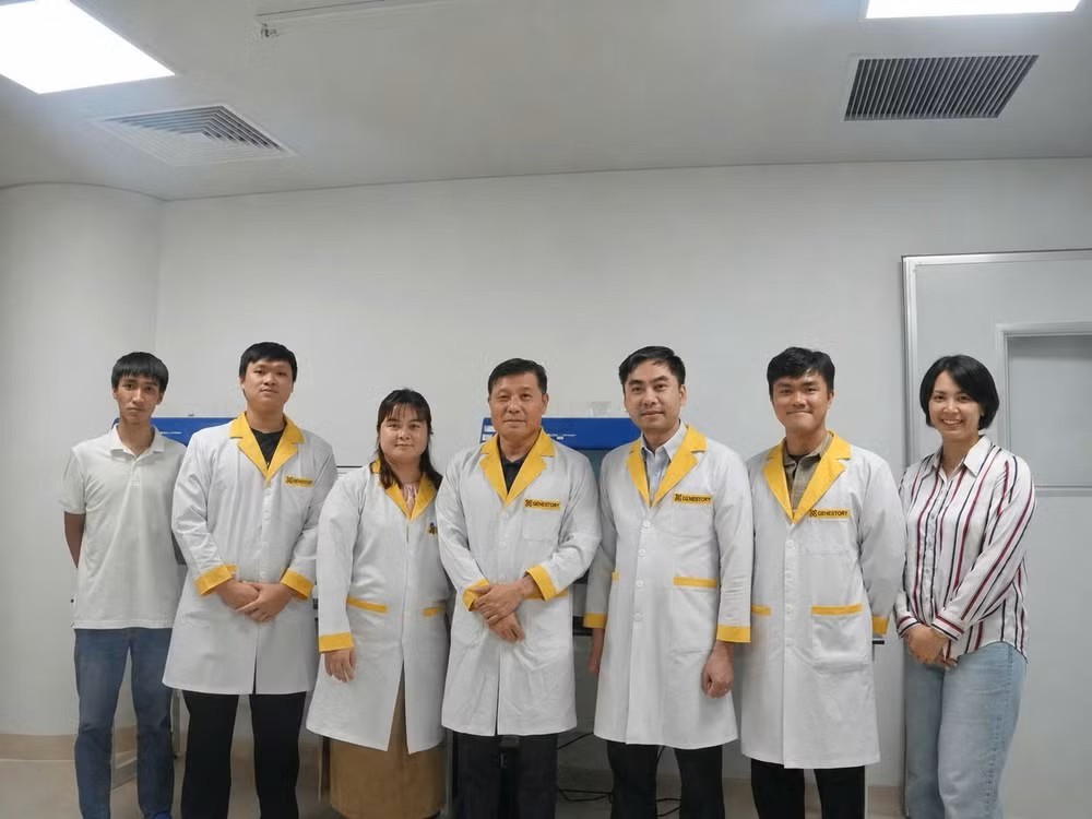 Các nhà nghiên cứu chủ chốt tham gia dự án giải mã 1.000 hệ gene người Việt (Ảnh:nhandan.vn)