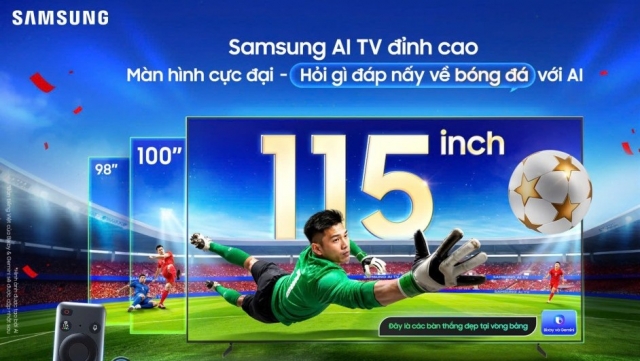 Thăng hạng giải đấu cùng chế độ bóng đá AI và Vision AI Companion của Samsung TV