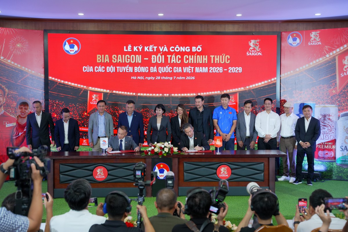 SABECO và VFF gia hạn hợp tác chiến lược, tiếp sức cho bóng đá Việt Nam đến năm 2029