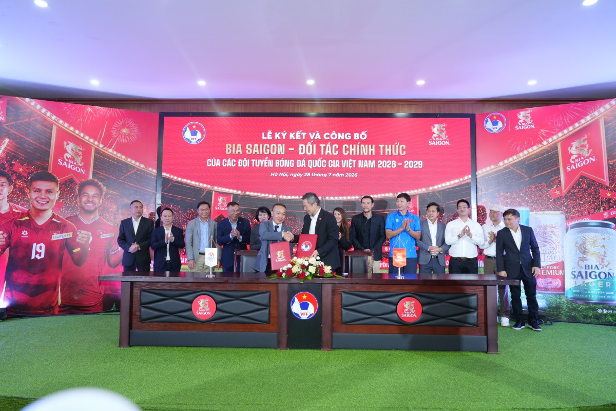 SABECO và VFF gia hạn hợp tác chiến lược, tiếp sức cho bóng đá Việt Nam đến năm 2029